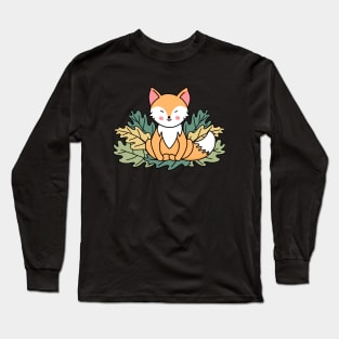 Cutie Yoga Fox Long Sleeve T-Shirt